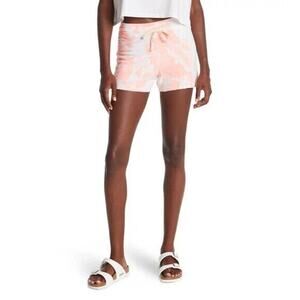 Sundry NWT Women's Tie Dye Drawstring Shorts Pink Terry Size L